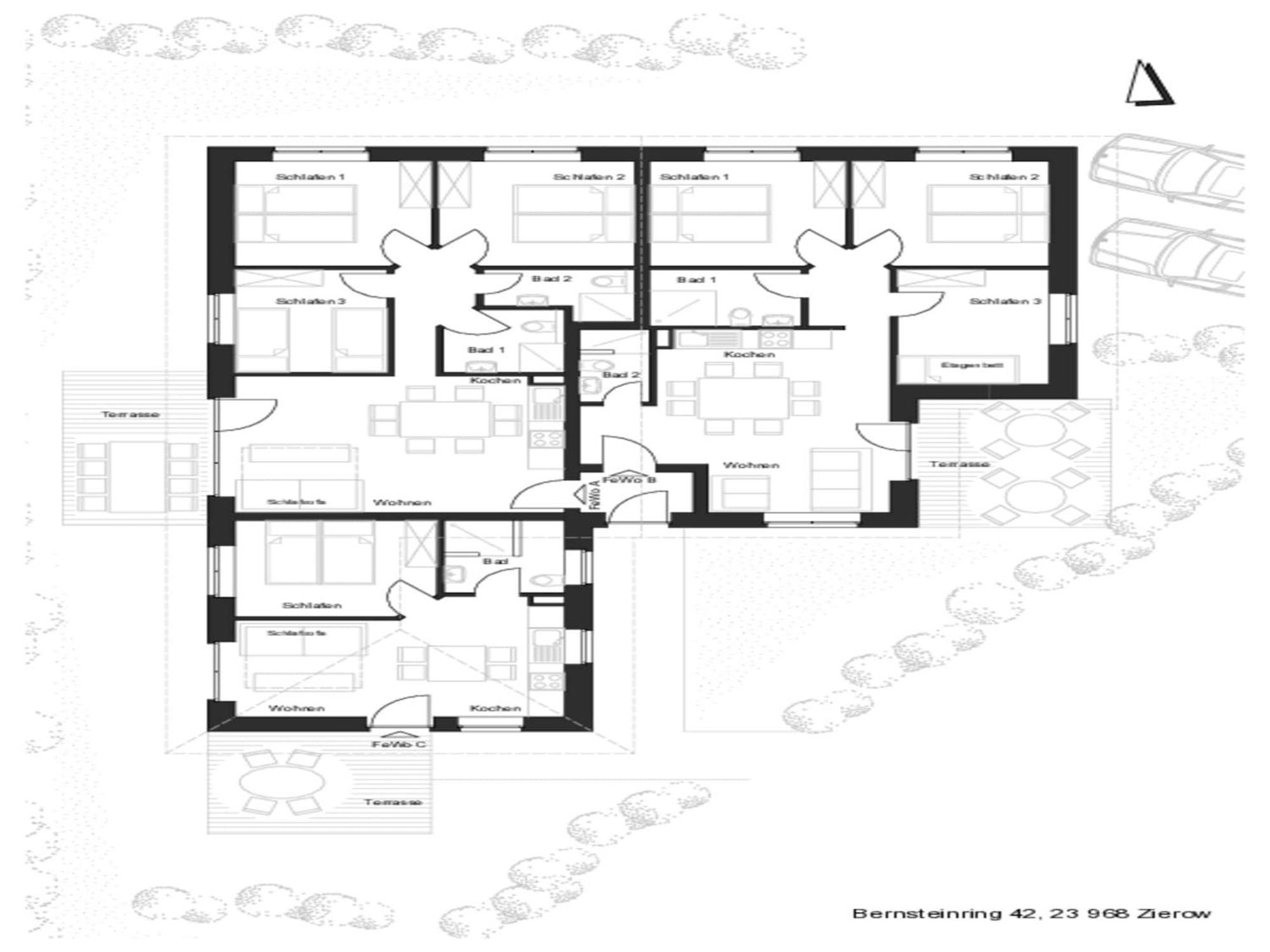 Peaceful Apartment In Zierow With Terrace Eksteriør billede